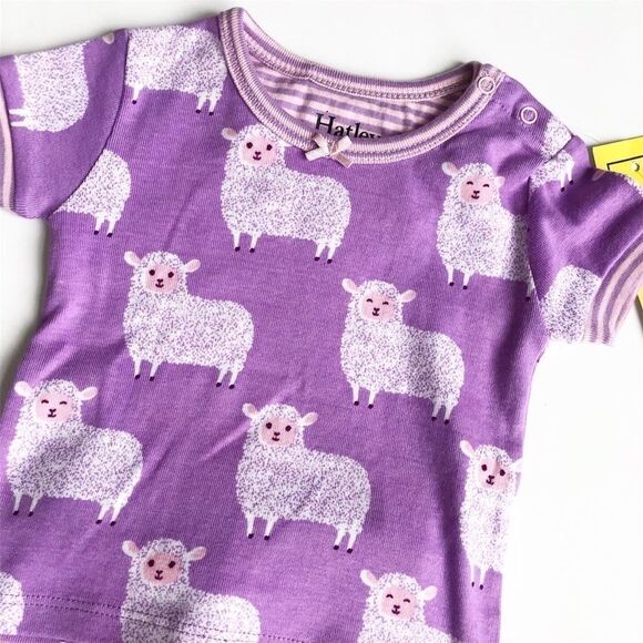 Hatley NWT sheep print Pajamas 3-6 months - Picture 2 of 3